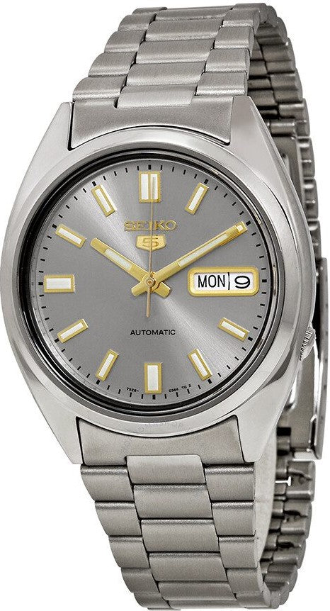Seiko 5 Automatic Silver Dial Stainless Steel Men's Watch SNXS75K1