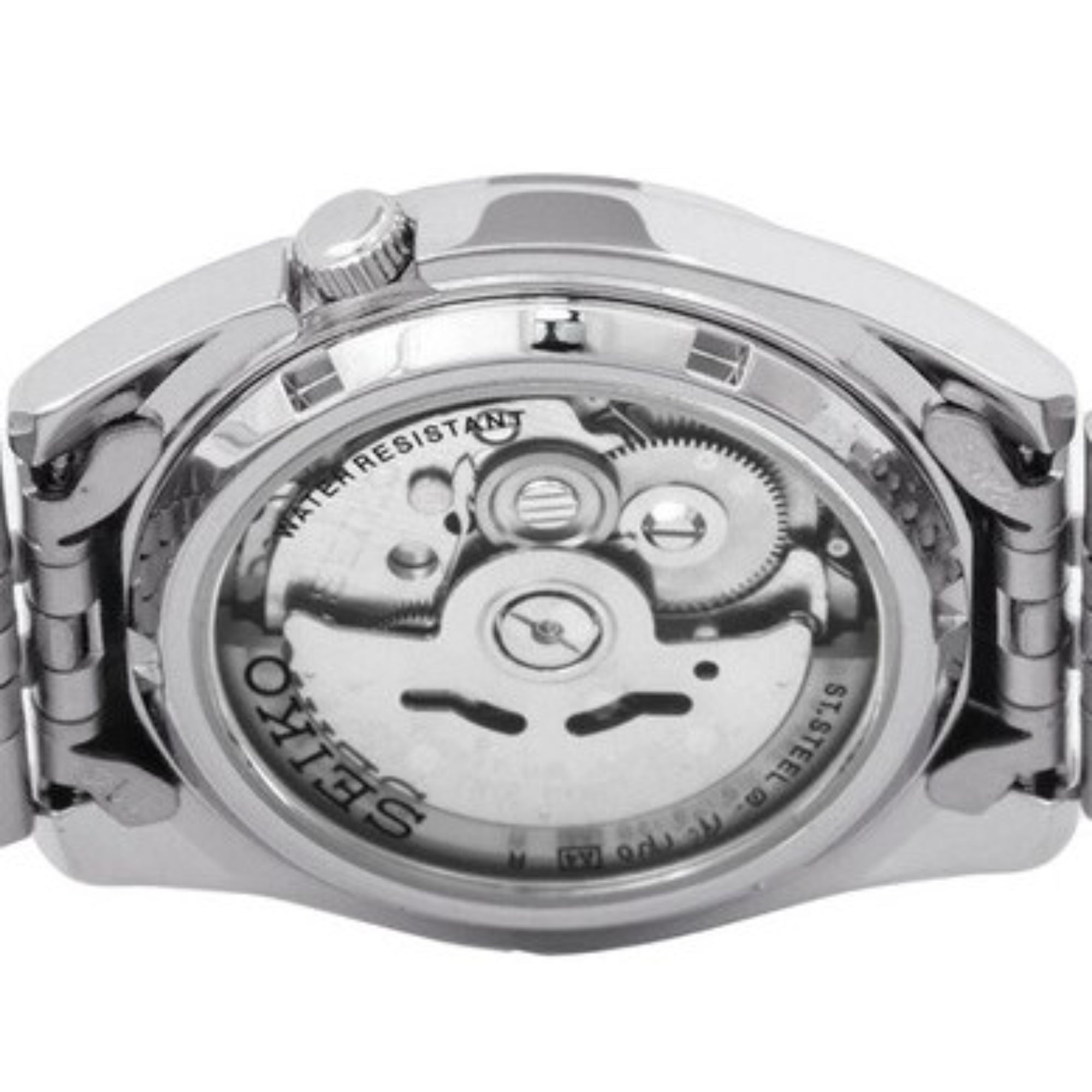 Seiko 5 Automatic Black Dial Stainless Steel Mens Watch SNK361K1