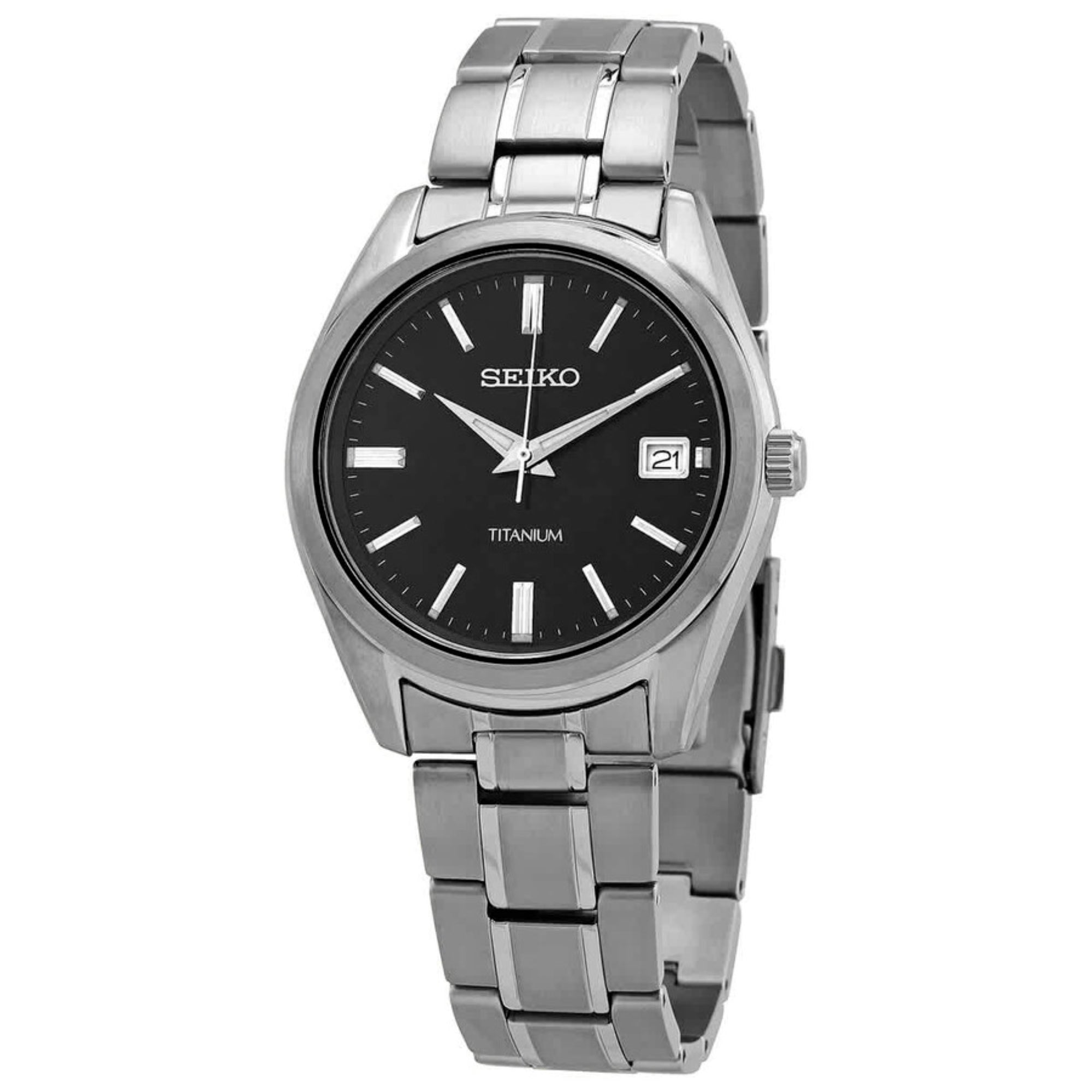 Seiko Conceptual Titanium Black Sunray Dial Titanium Strap Men's Watch SUR375P1
