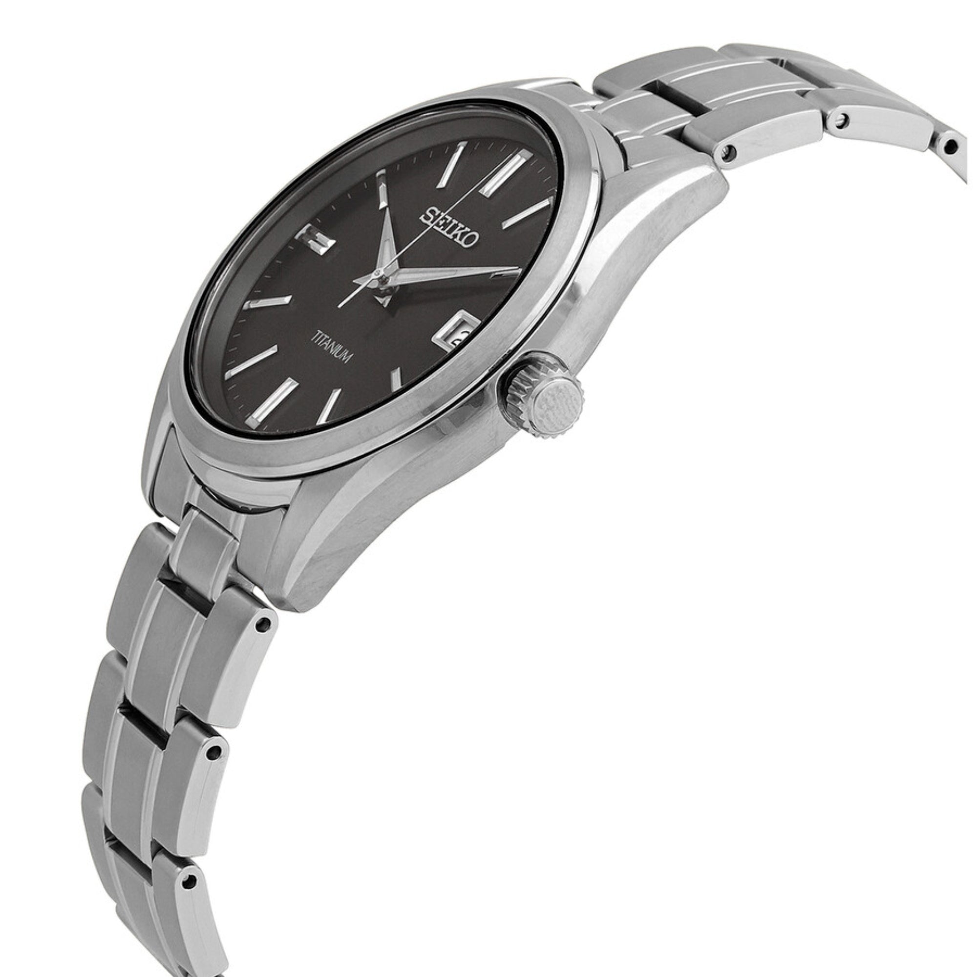 Seiko Conceptual Titanium Black Sunray Dial Titanium Strap Men's Watch SUR375P1