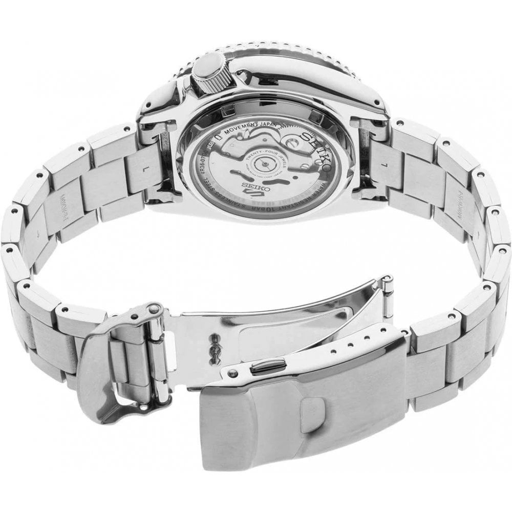 Seiko 5 Sports Automatic Orange Dial Stainless Steel Bracelet Men's Watch SRPD59K1