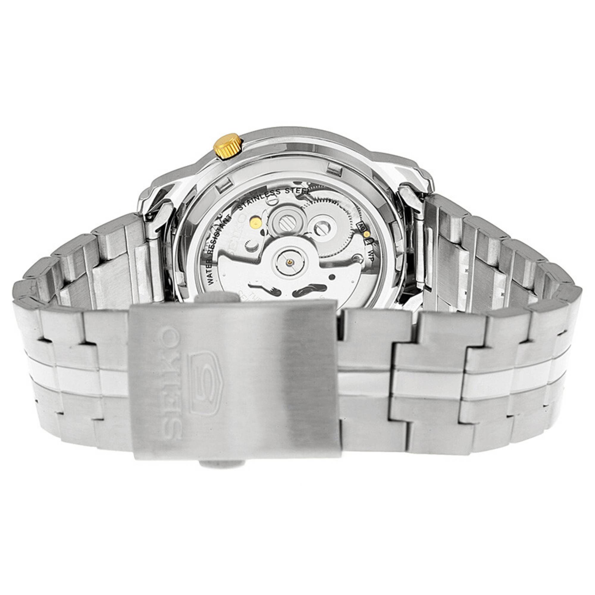 Seiko 5 Automatic White Dial Stainless Steel Strap Men's Watch SNKL77K1