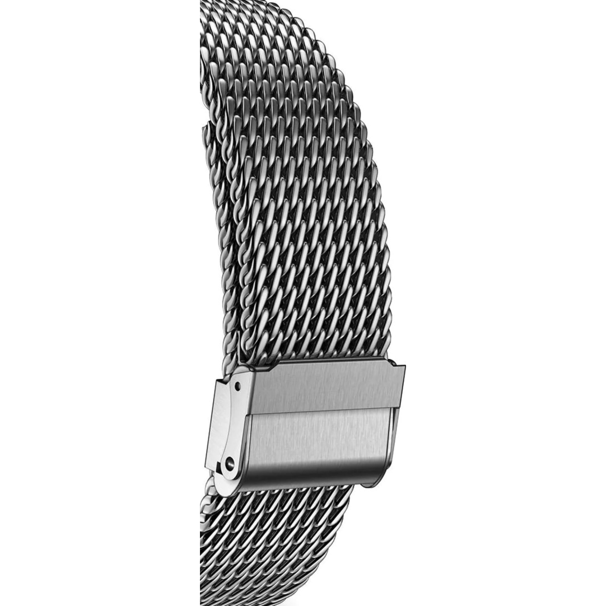 Victorinox Swiss Army Black Dial Steel Mesh Strap Men's Watch 242043