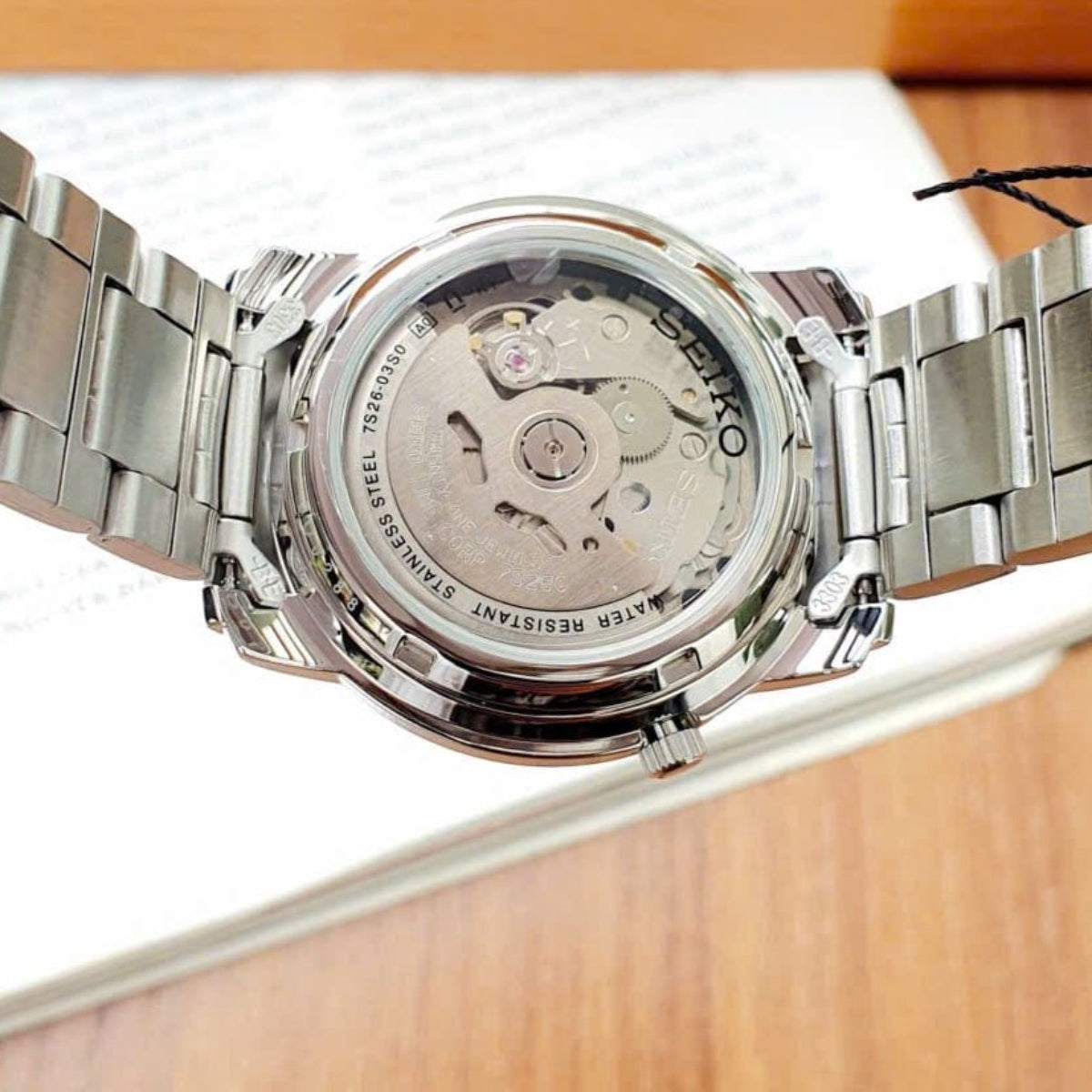 Seiko 5 Automatic Black Dial Steel Strap Men's Watch SNKK71K1