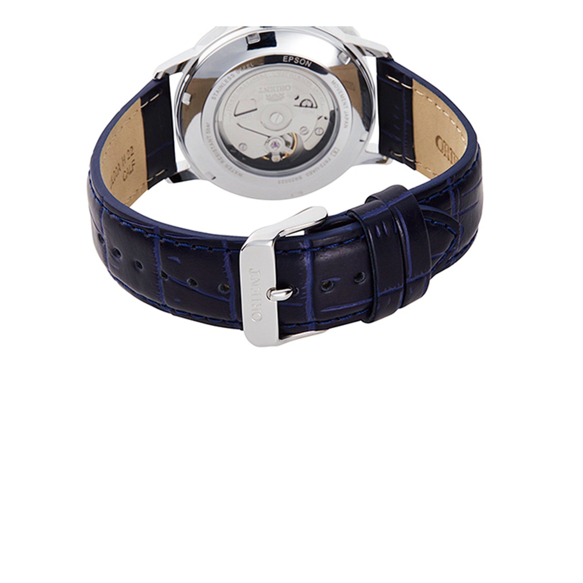 Orient Symphony III Classic Automatic Blue Dial Leather Strap Men’s Watch RA-AC0F06L30B