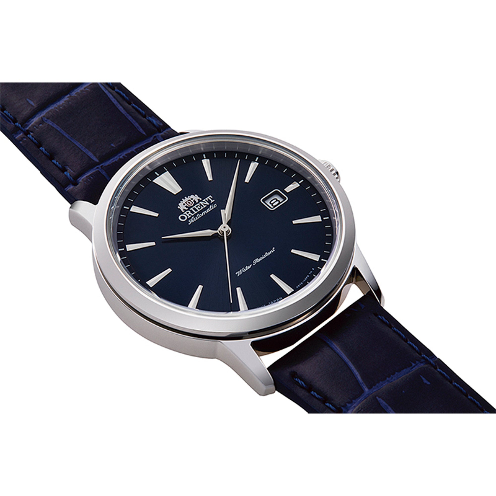 Orient Symphony III Classic Automatic Blue Dial Leather Strap Men’s Watch RA-AC0F06L30B