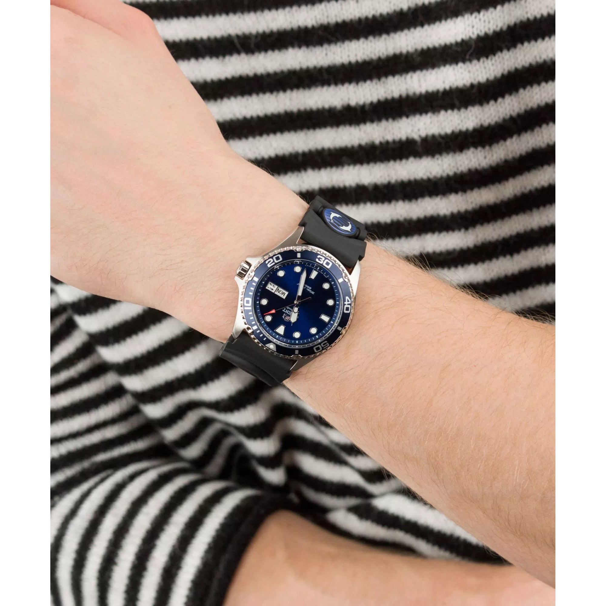 Orient Ray II Automatic Blue Dial Silicone Strap Men’s Watch FAA02008D9