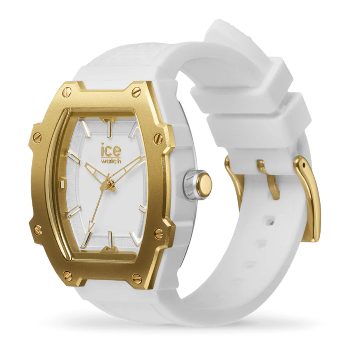 ICE Boliday Quartz White Gold Dial Silicone Strap Unisex Watch 023318