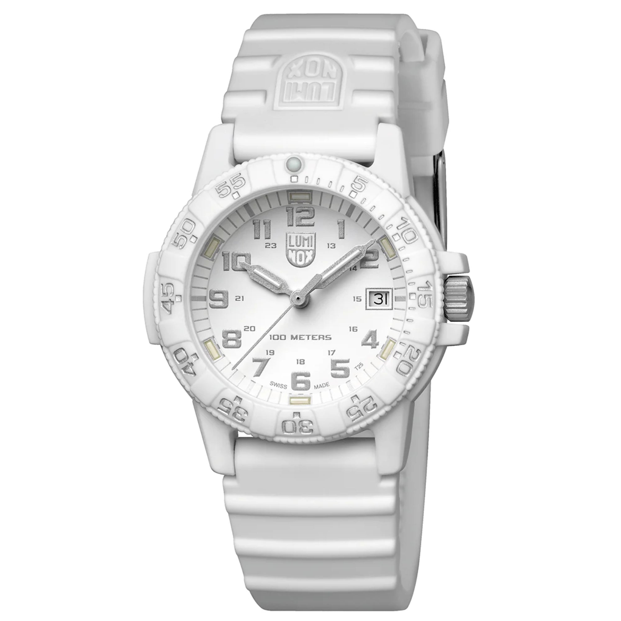 Luminox Leatherback Sea Turtle 39mm White Dial Silicone Quartz Watch XS.0307.WO