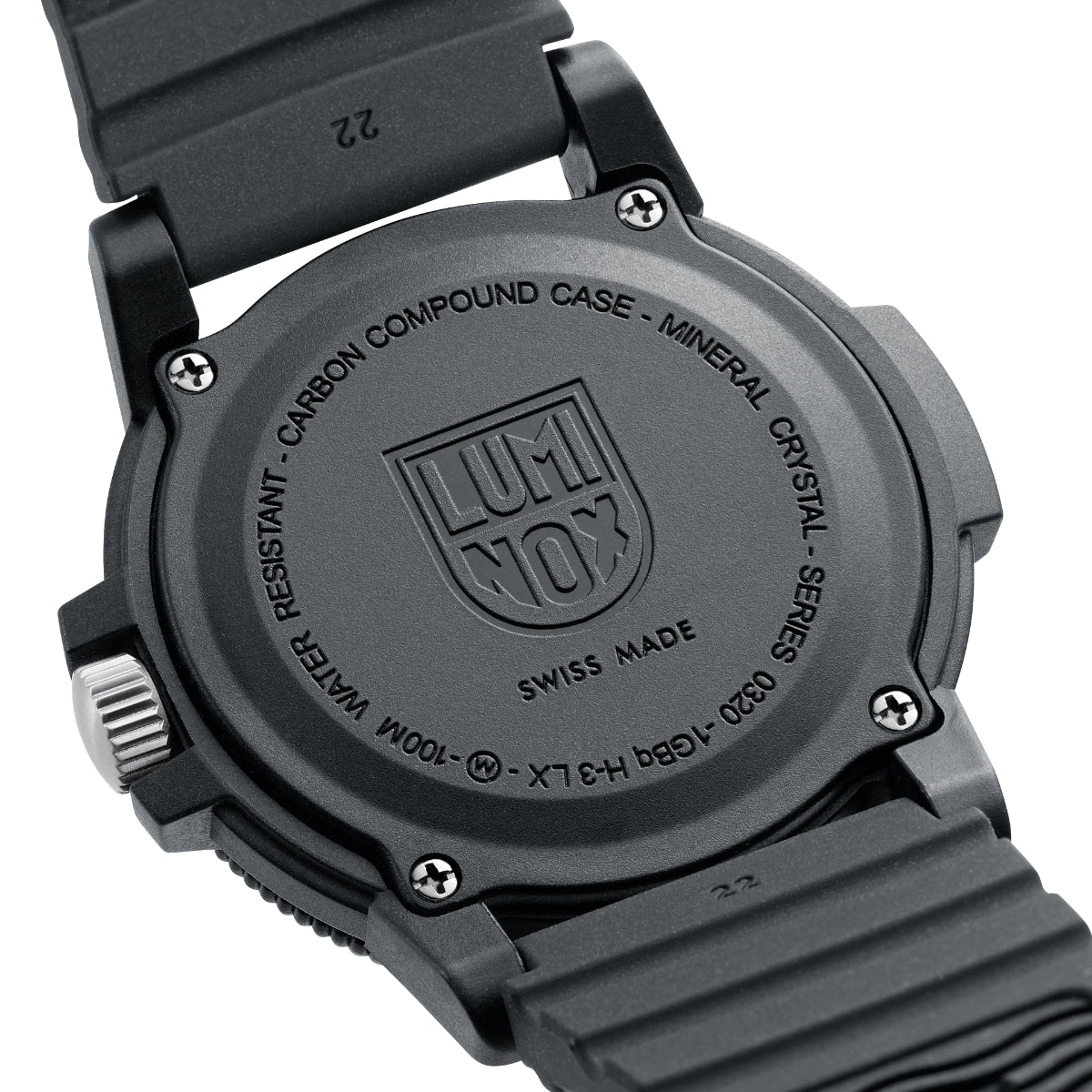 Luminox Leatherback SEA Turtle Giant Black Dial PU Strap Men's Watch XS.0321.L