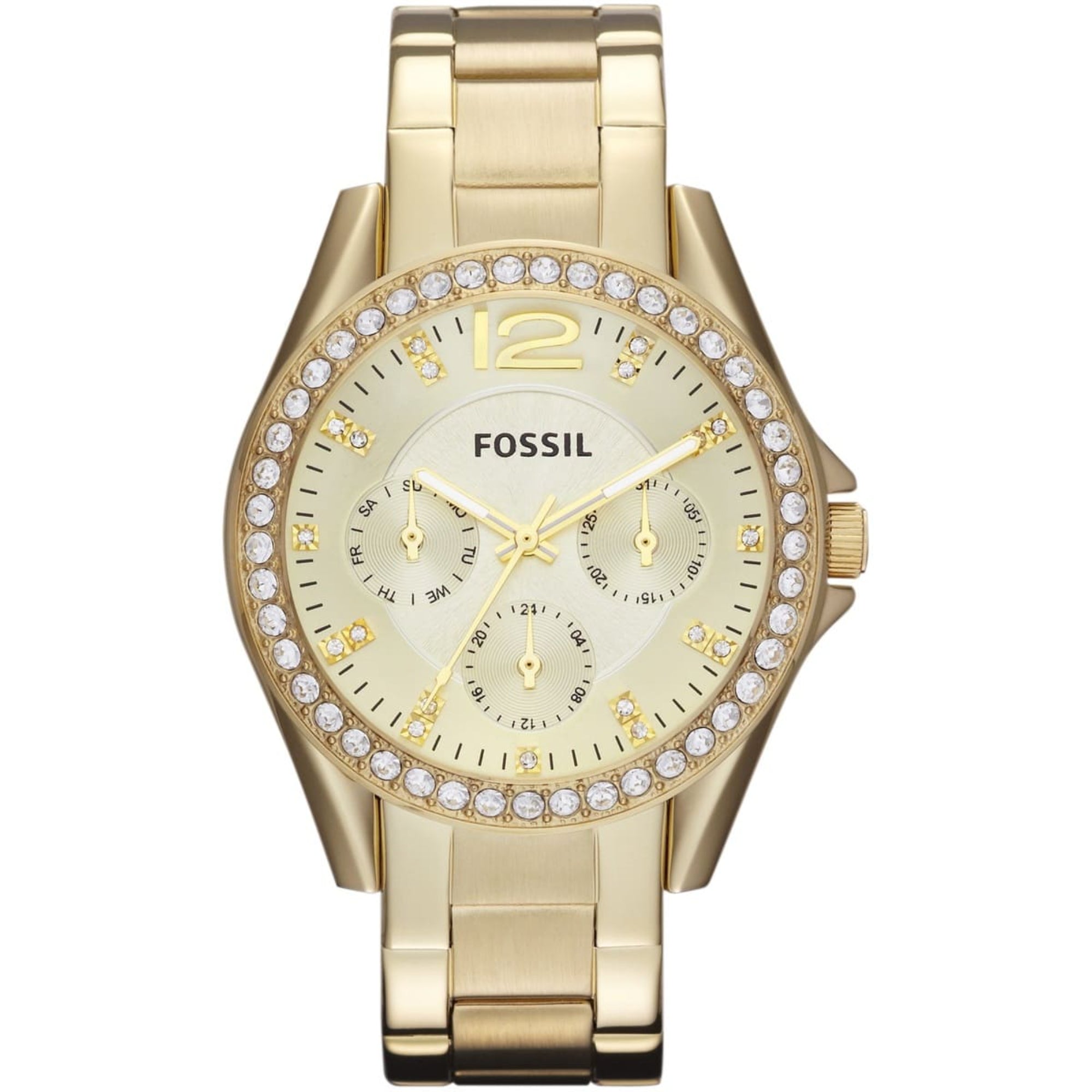Fossil Riley Multifunction Gold-Tone Women’s Watch ES3203