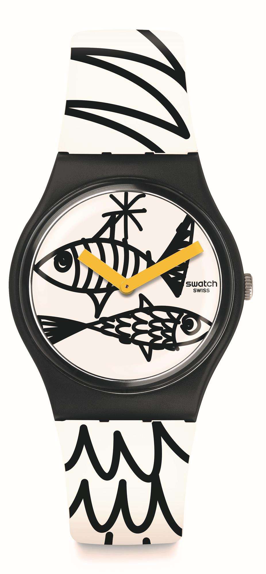 Swatch Pesciolini Fish Theme 34mm Case Boys Watch GB303