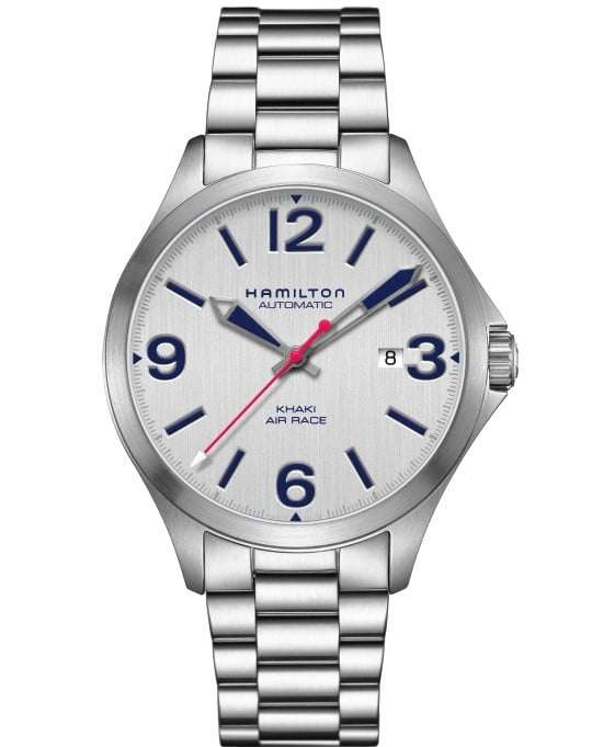 Hamilton Khaki Aviation Red Bull Air Race Stainless Steel Case/Strap Silver Dial Men's Watch H76525151 - WatchNation