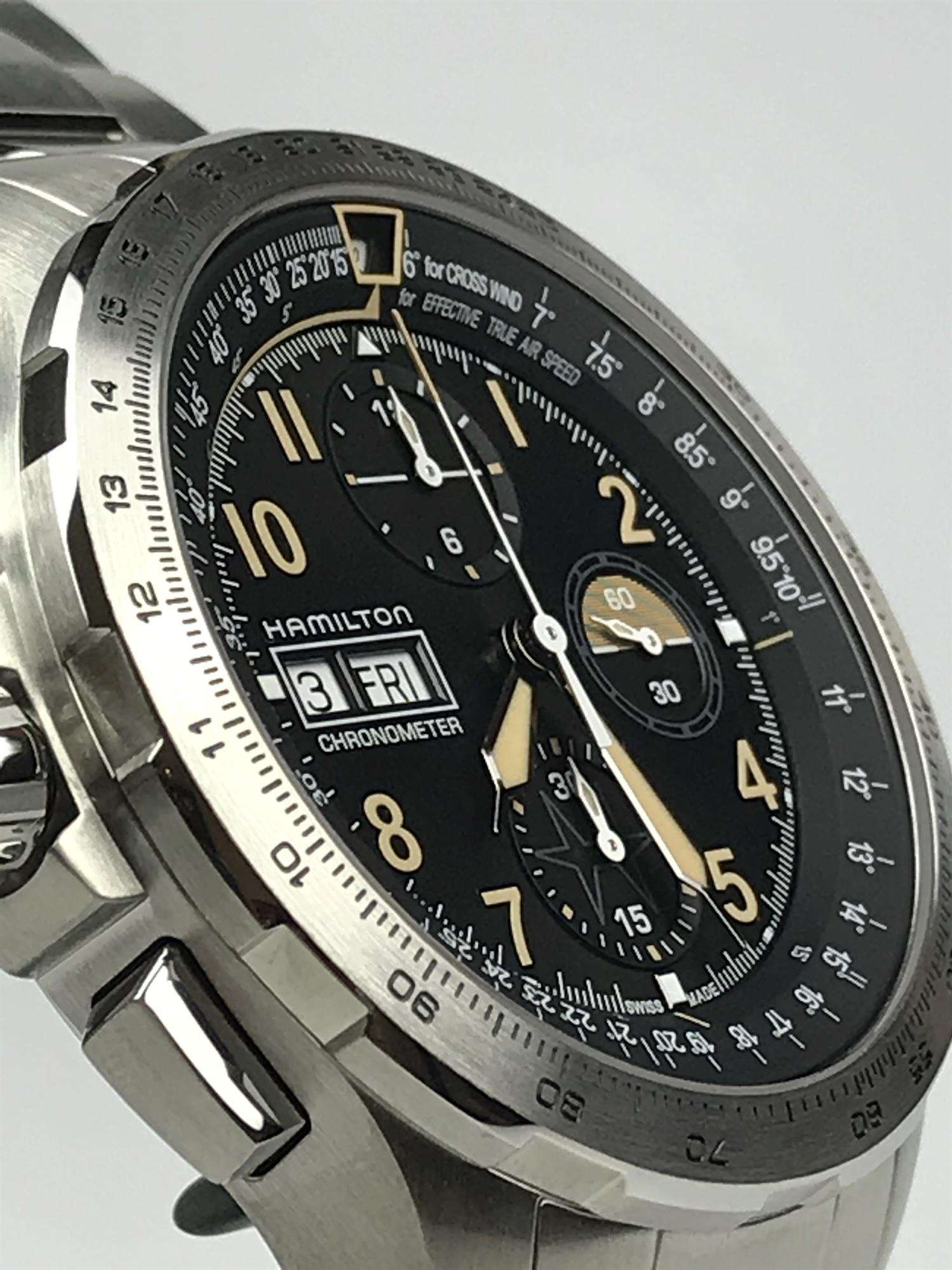 Hamilton Khaki Aviation 45mm Limited Edition Black Dial Steel Mens Automatic Watch H77796135
