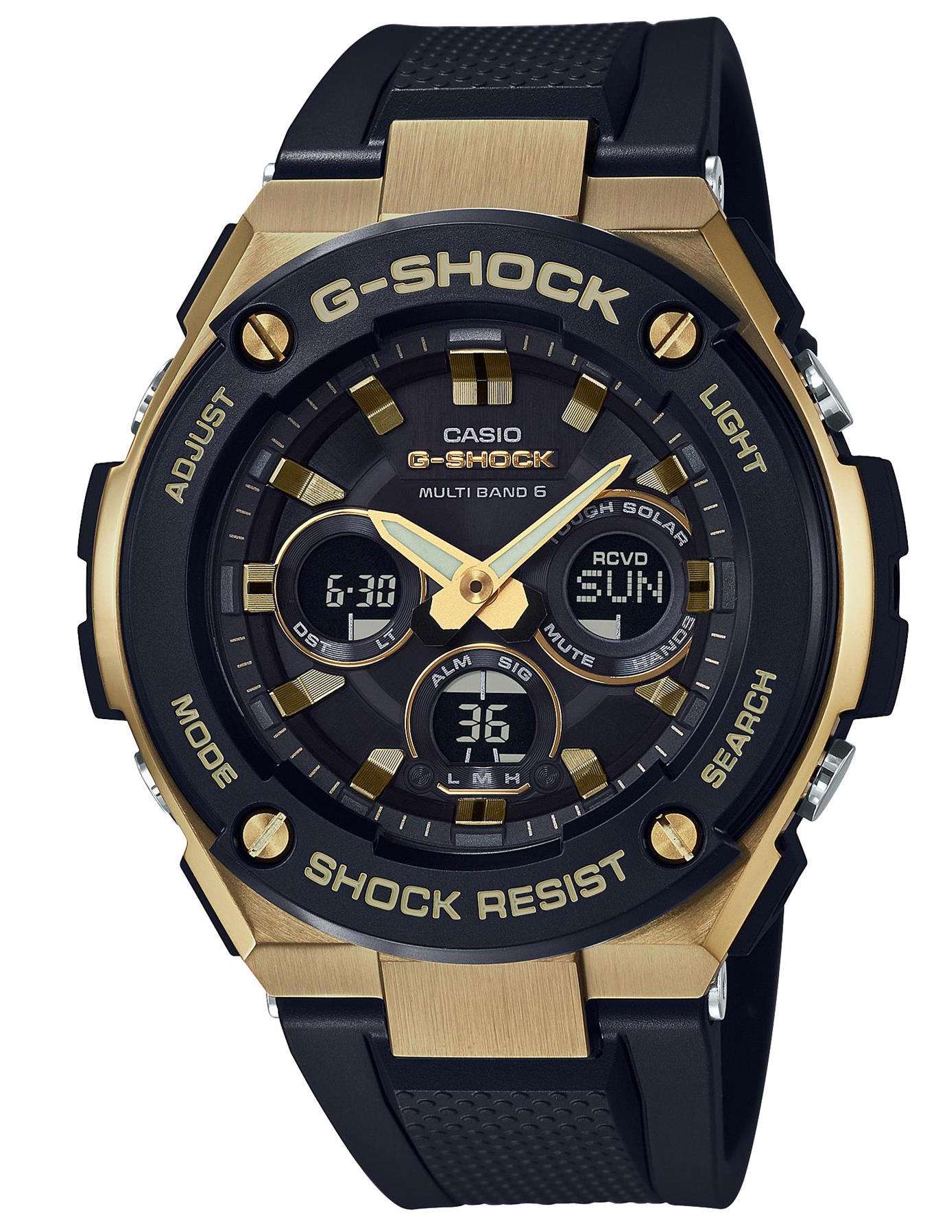 Casio G-Steel Gold Men’s Alarm Chronograph GST-W300G-1A9ER - WatchNation