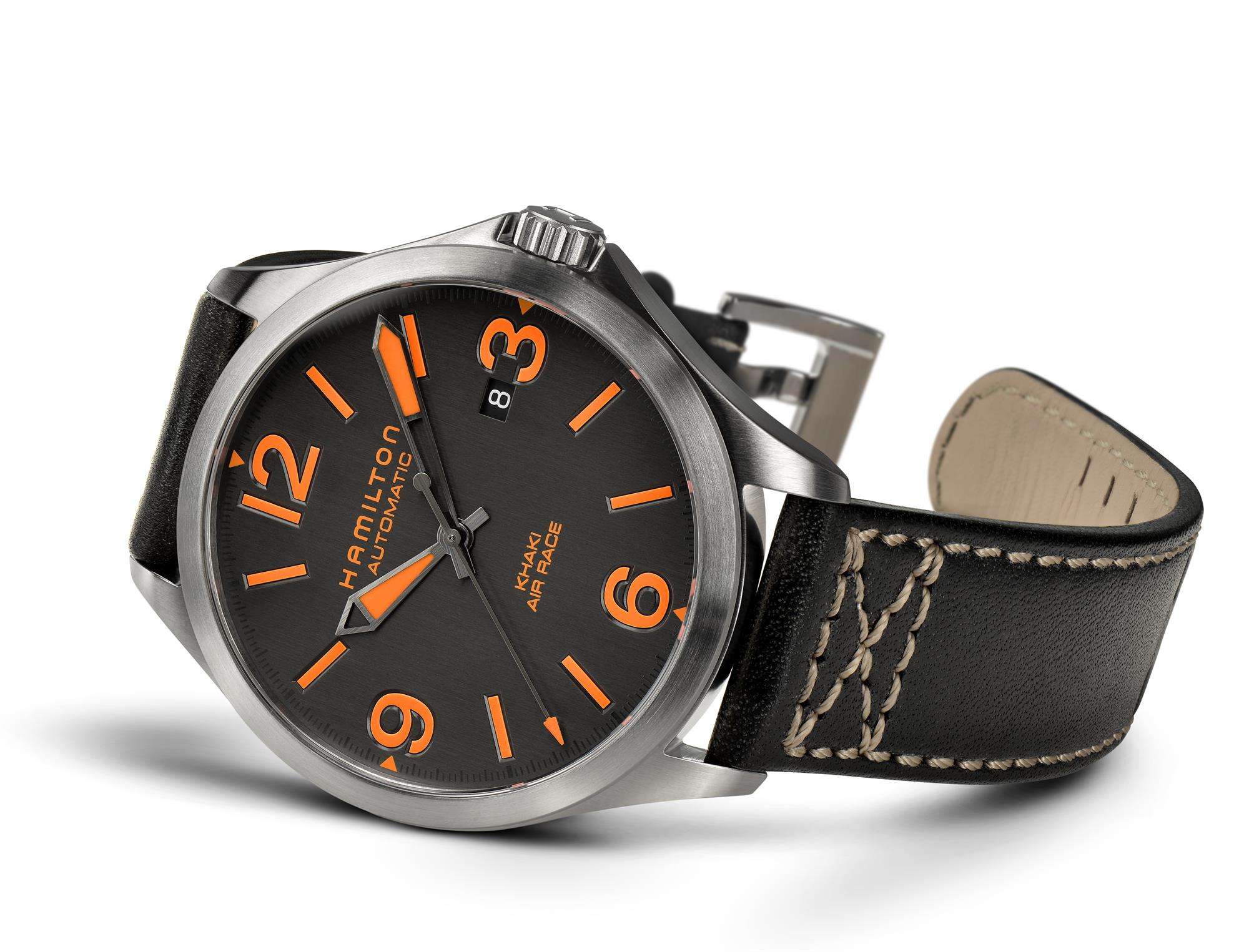 Hamilton Khaki Aviation Red Bull Air Race Black Dial Men's Watch H76535731 - WatchNation