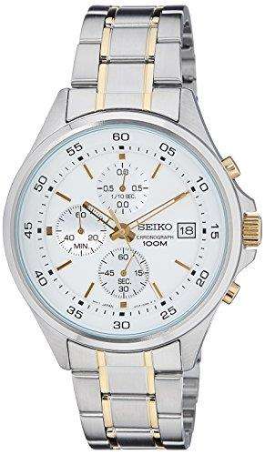 Seiko Chronopraph White Dial Men's Watch SKS479P1