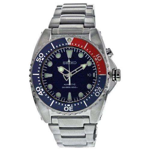Seiko Prospex Kinetic Stainless Steel Blue Dial Men’s Divers’ Watch SKA369P1 - WatchNation
