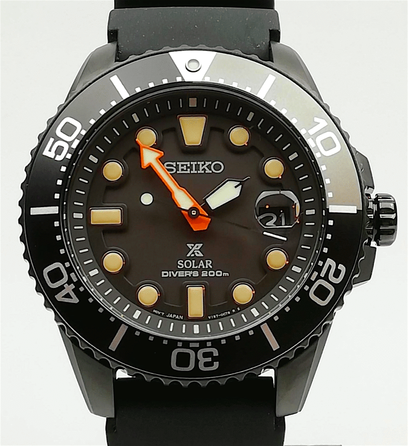 Seiko Prospex Solar Black Series Limited Edition Black Dial Men's Diver's Watch SNE493P1