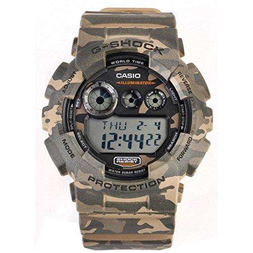 Casio G-Shock Unisex Analogue Watch with Green Dial Analog - Digital Display - GD-120CM-5ER - WatchNation