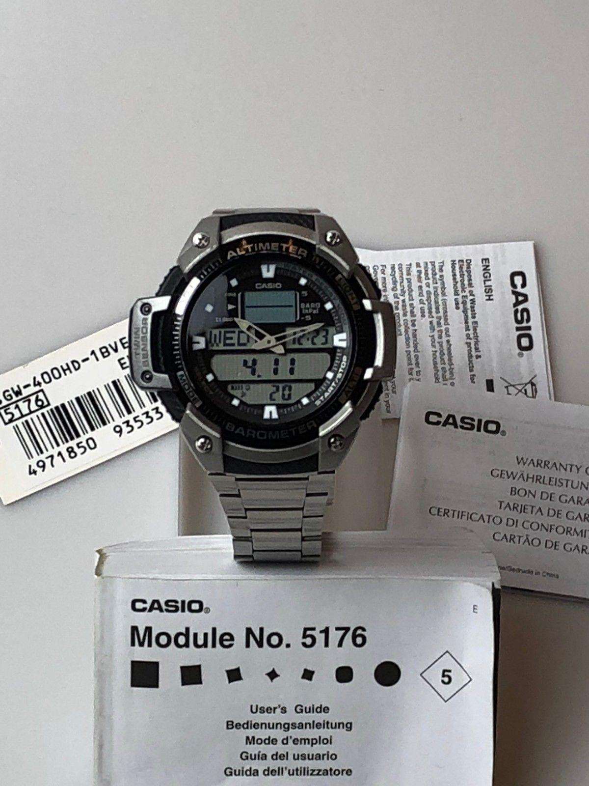 Casio Sports Gear Men's Alarm Chronograph  SGW-400HD-1BVER - WatchNation