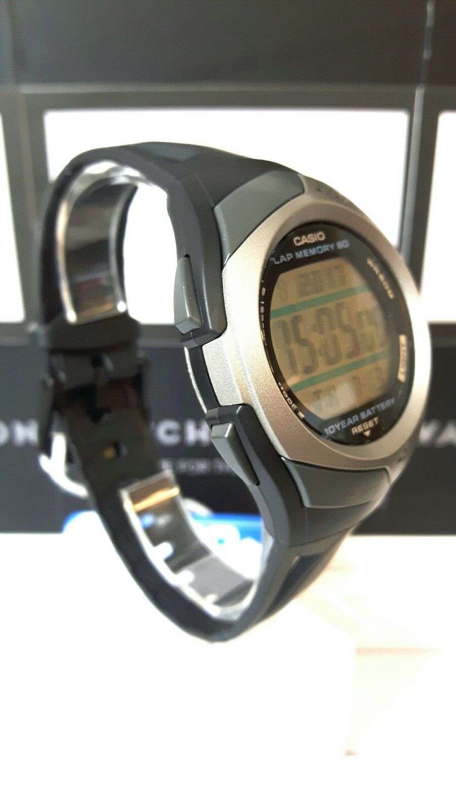 Casio Sport Quartz Digital Black Resin Strap Men's Watch STR-300C-1VER