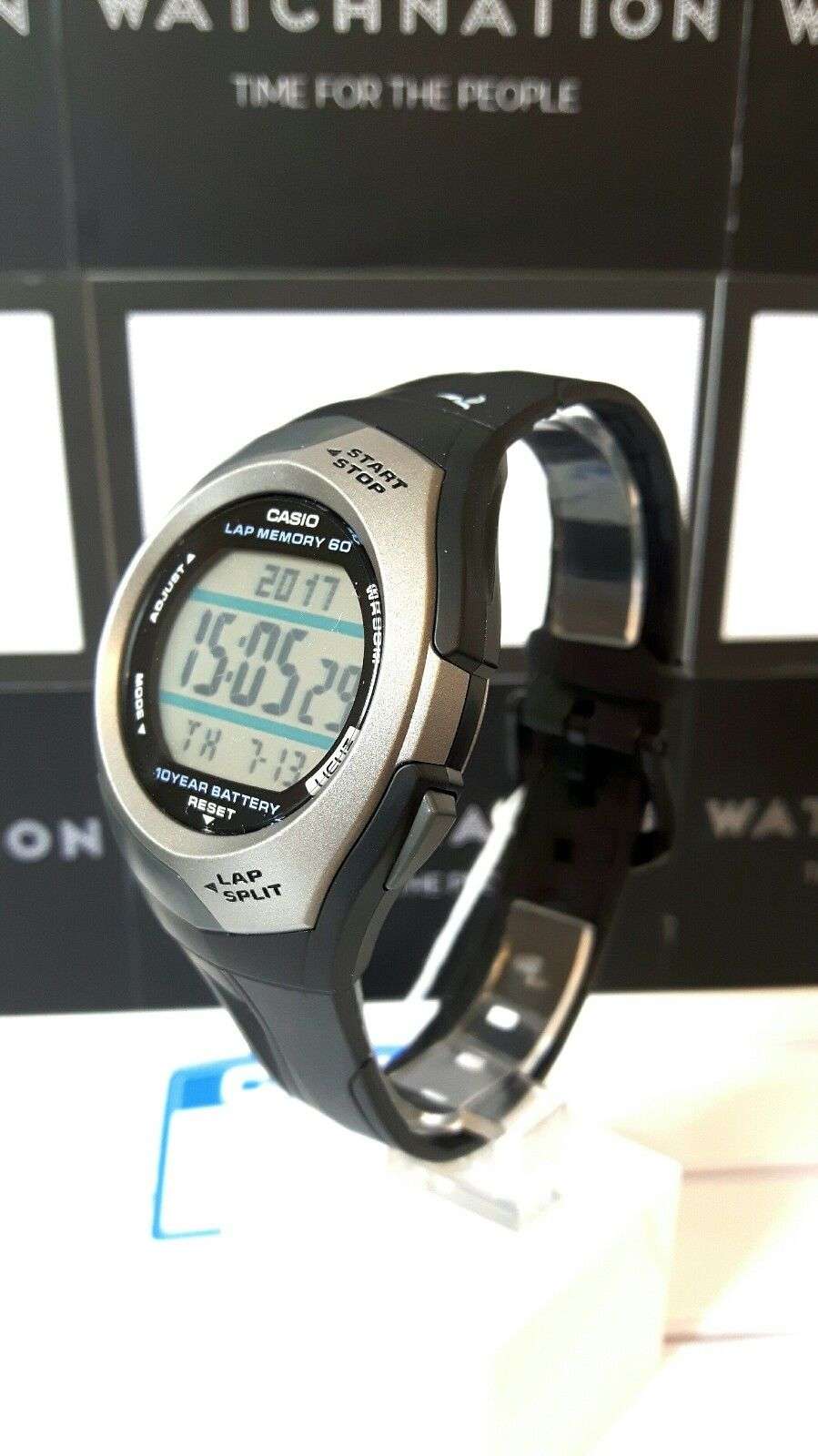 Casio Sport Quartz Digital Black Resin Strap Men's Watch STR-300C-1VER