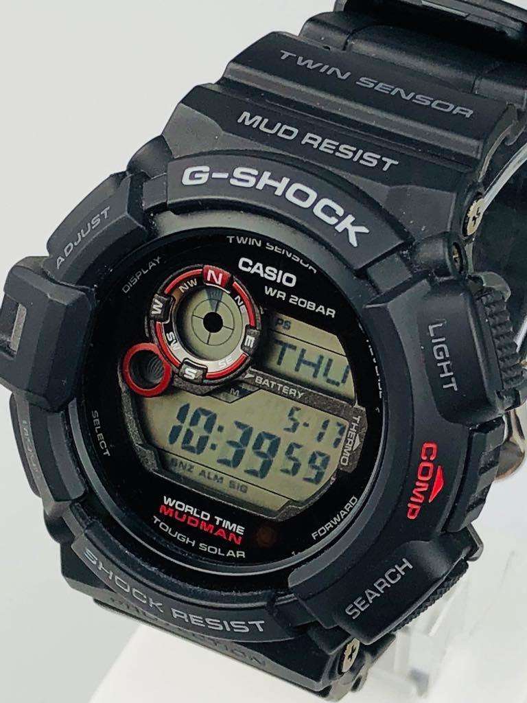 Casio G-Shock Master of G Mudman Men's Alarm Chronograph G-9300-1ER - WatchNation