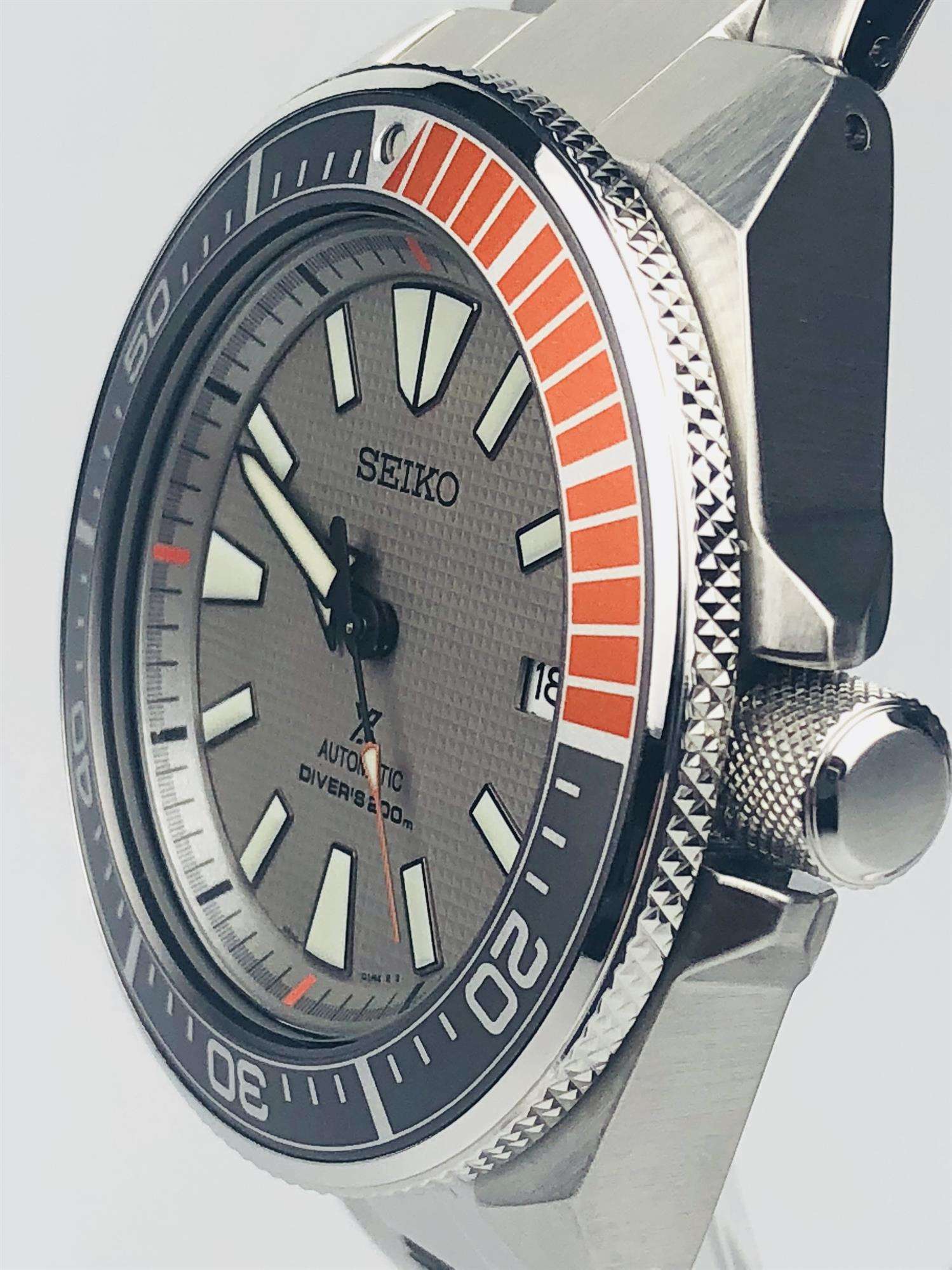 Seiko Prospex Samurai Dawn Grey Dial Limited Edition Men's Watch SRPD03K1