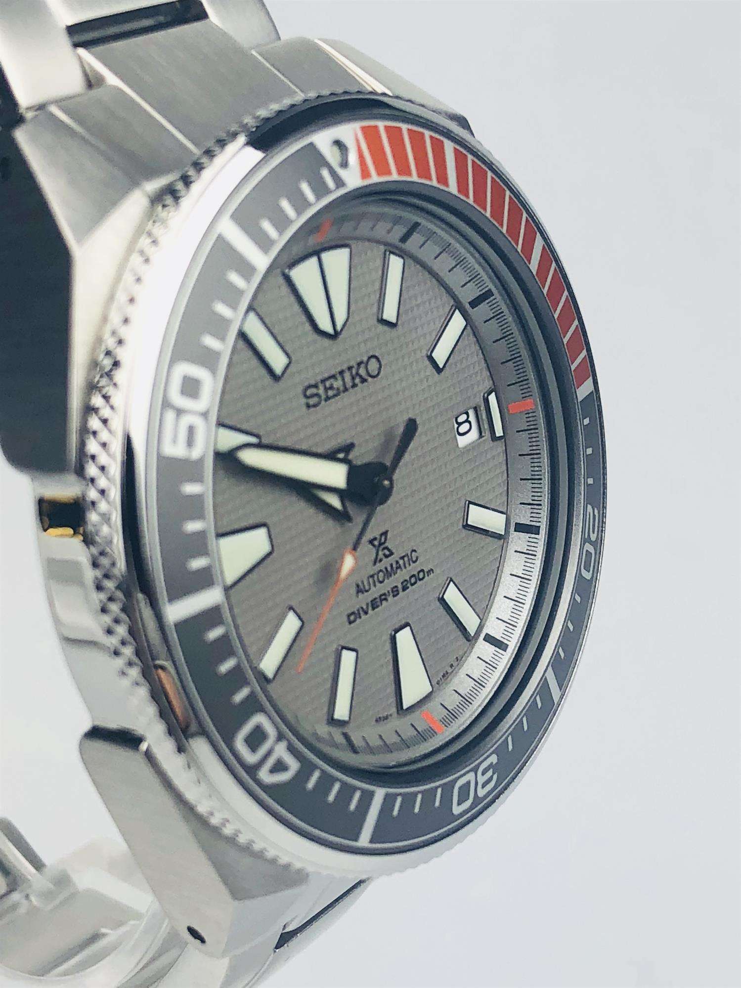 Seiko Prospex Samurai Dawn Grey Dial Limited Edition Men's Watch SRPD03K1