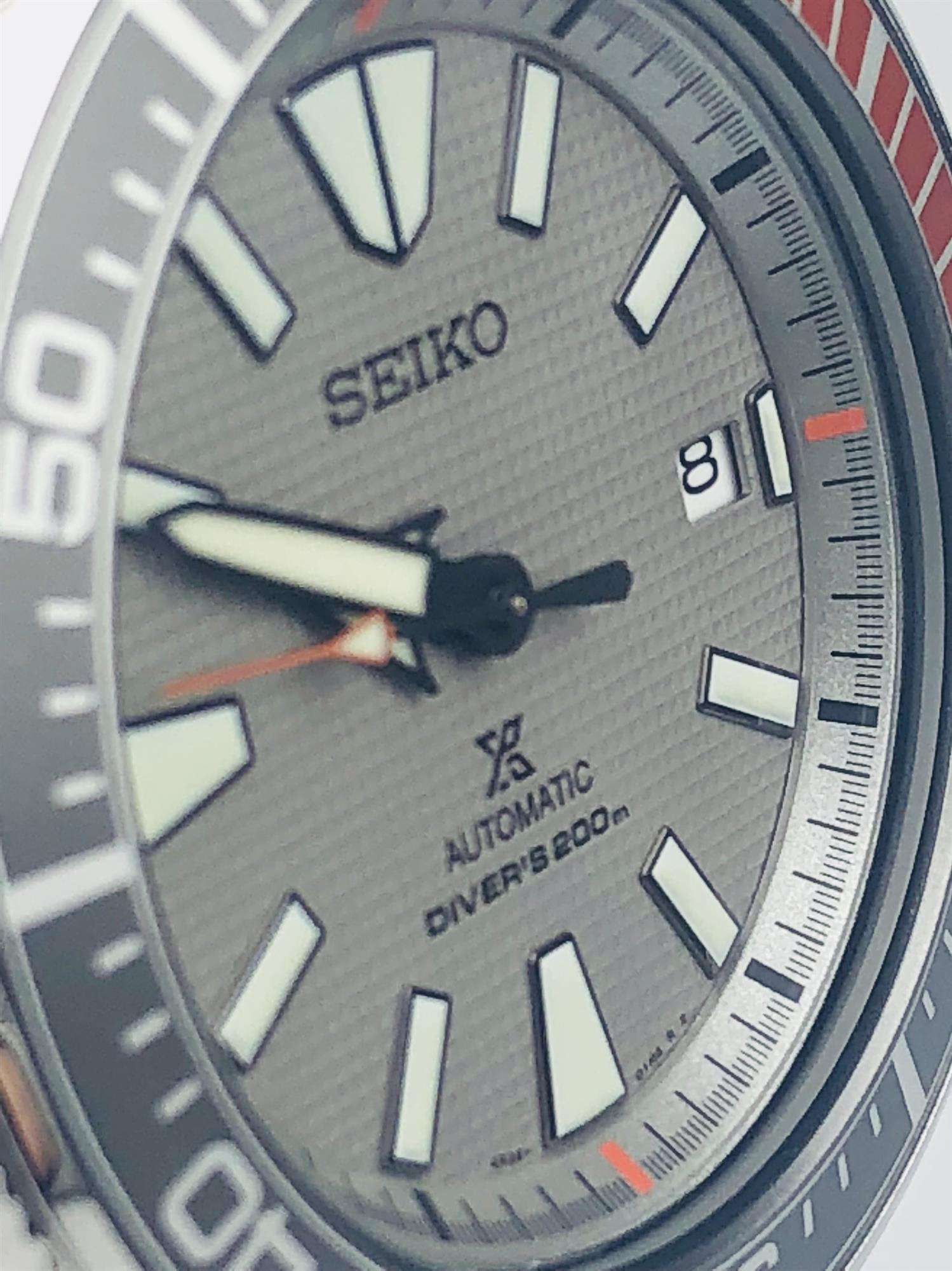 Seiko Prospex Samurai Dawn Grey Dial Limited Edition Men's Watch SRPD03K1