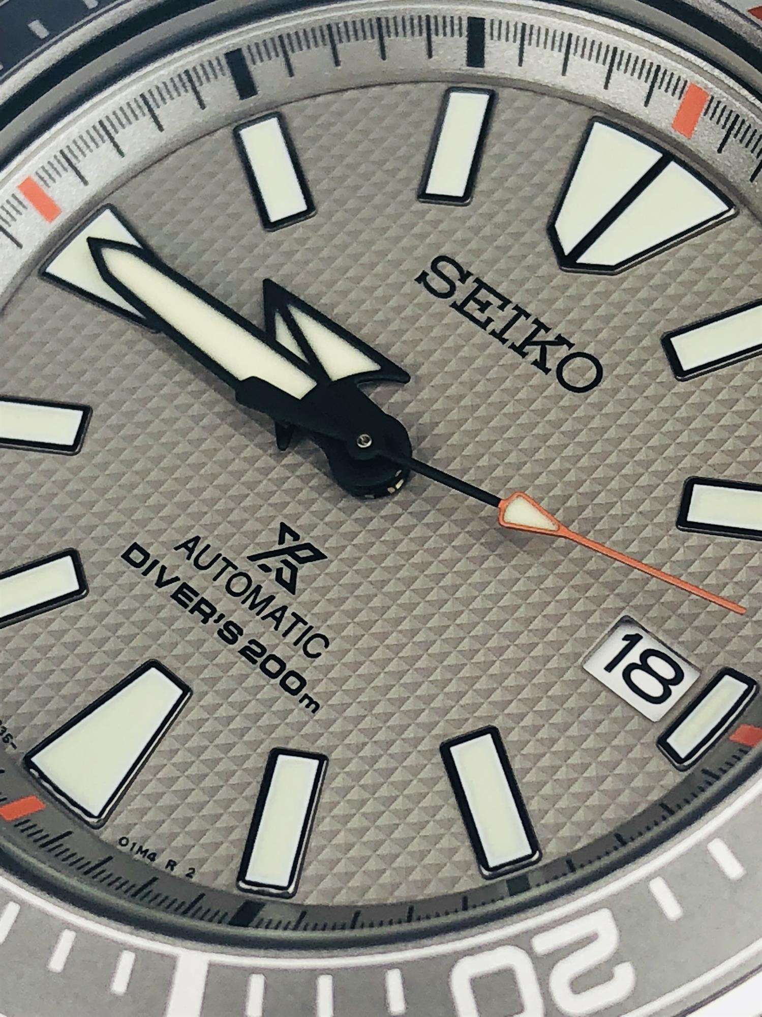 Seiko Prospex Samurai Dawn Grey Dial Limited Edition Men's Watch SRPD03K1