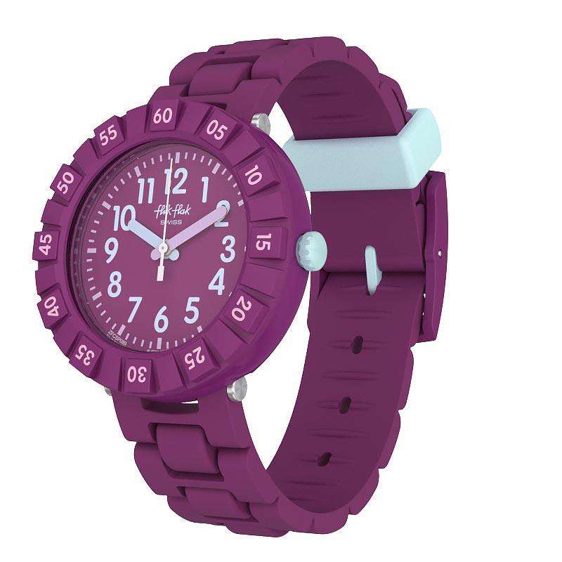 Flik Flak Solo Purple Strap Purple Case Kid's Watch FCSP089