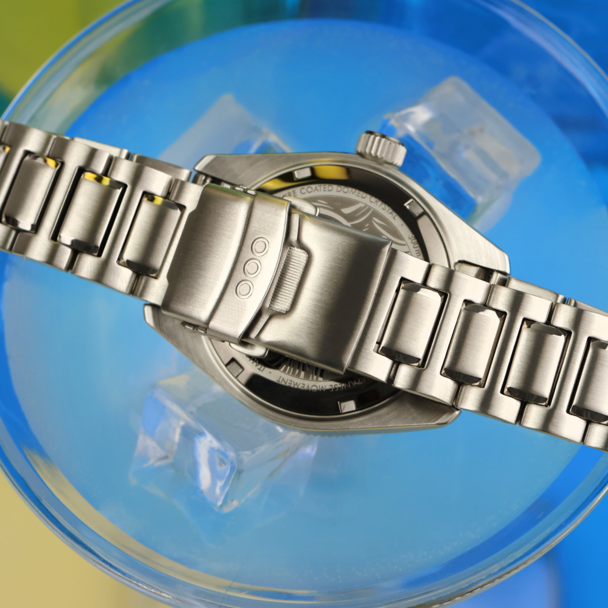 Out of Order Limited Edition Shaker Angelo Azzurro Automatic GMT Steel Strap Men's Watch OOO.001-25.AA.BAND.SS