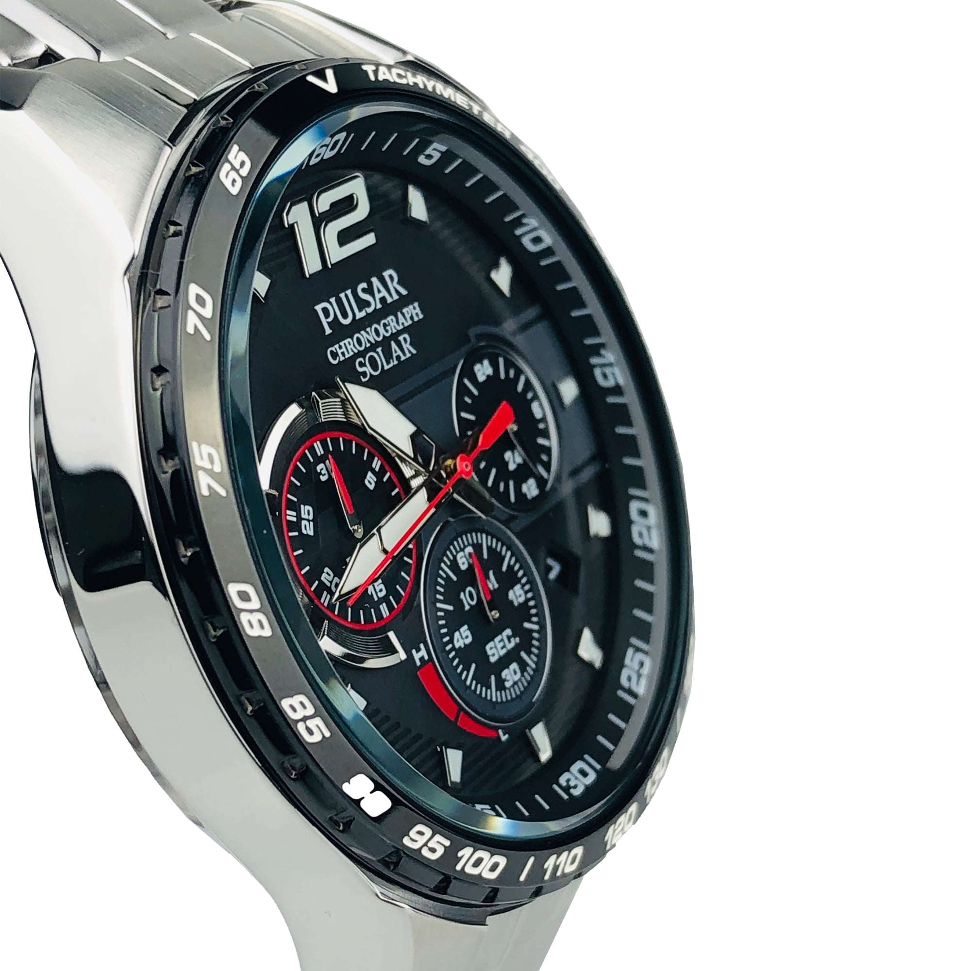 Pulsar WRC 2019 Solar Accelerator Chronograph Black Dial Men's Watch PZ5019X1