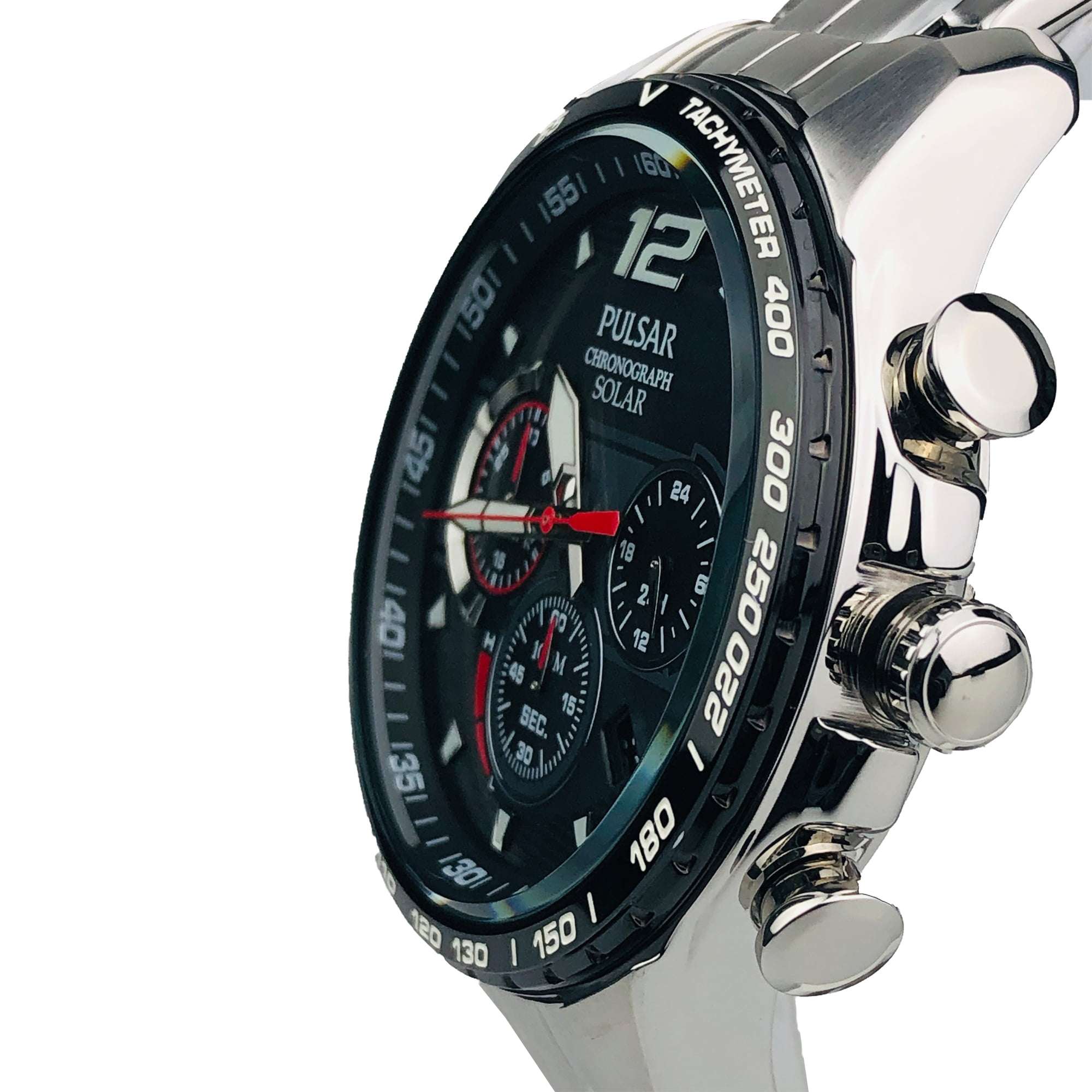 Pulsar WRC 2019 Solar Accelerator Chronograph Black Dial Men's Watch PZ5019X1