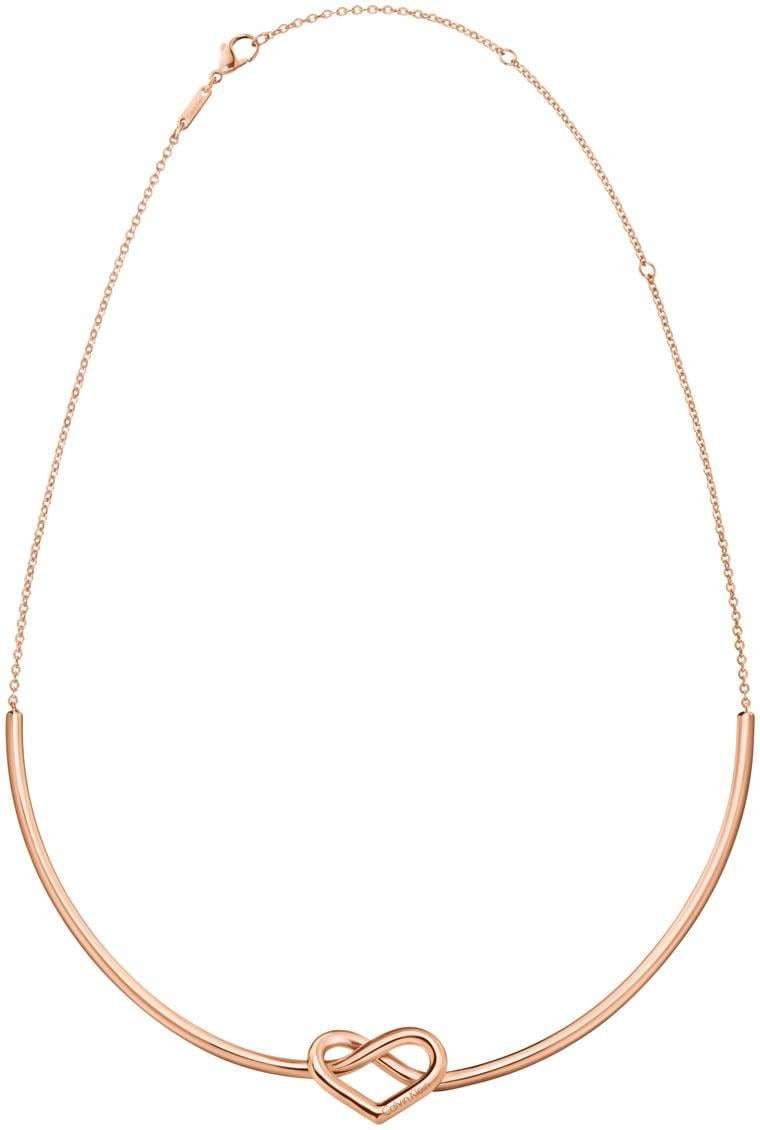 Calvin Klein Rose Gold Plated Charming Ladies Necklace KJ6BPJ100100