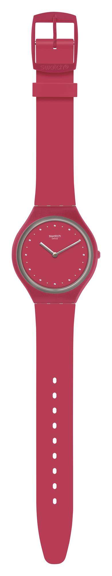 Swatch Skin Skinlampone Purple Dial Silicone Strap Ladies Watch SVOR101