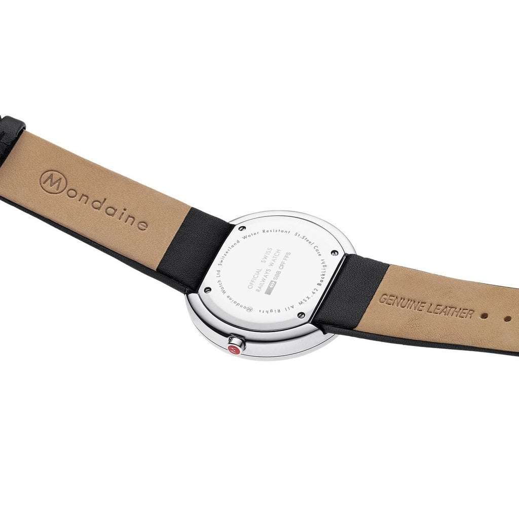 Mondaine Quartz Analogue Classic Display and Leather Strap White Dial Men's Watches MSX.4211B.LB