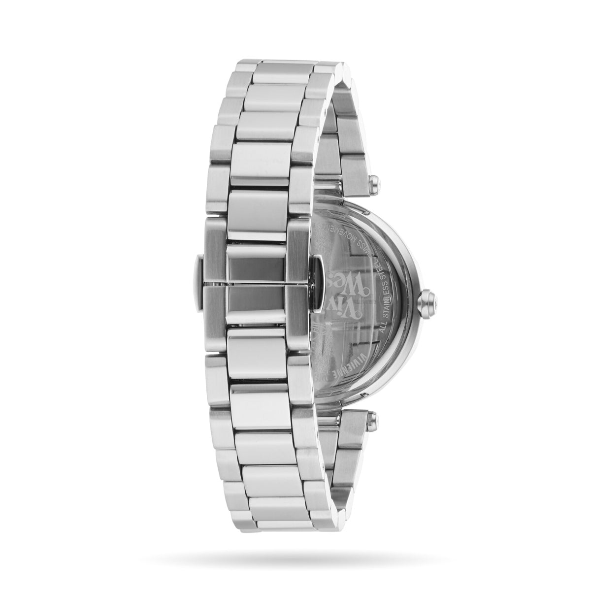 Vivienne Westwood Montagu Quartz Blue Mother of Pearl Dial Steel Strap Women's Watch VV206BLSL