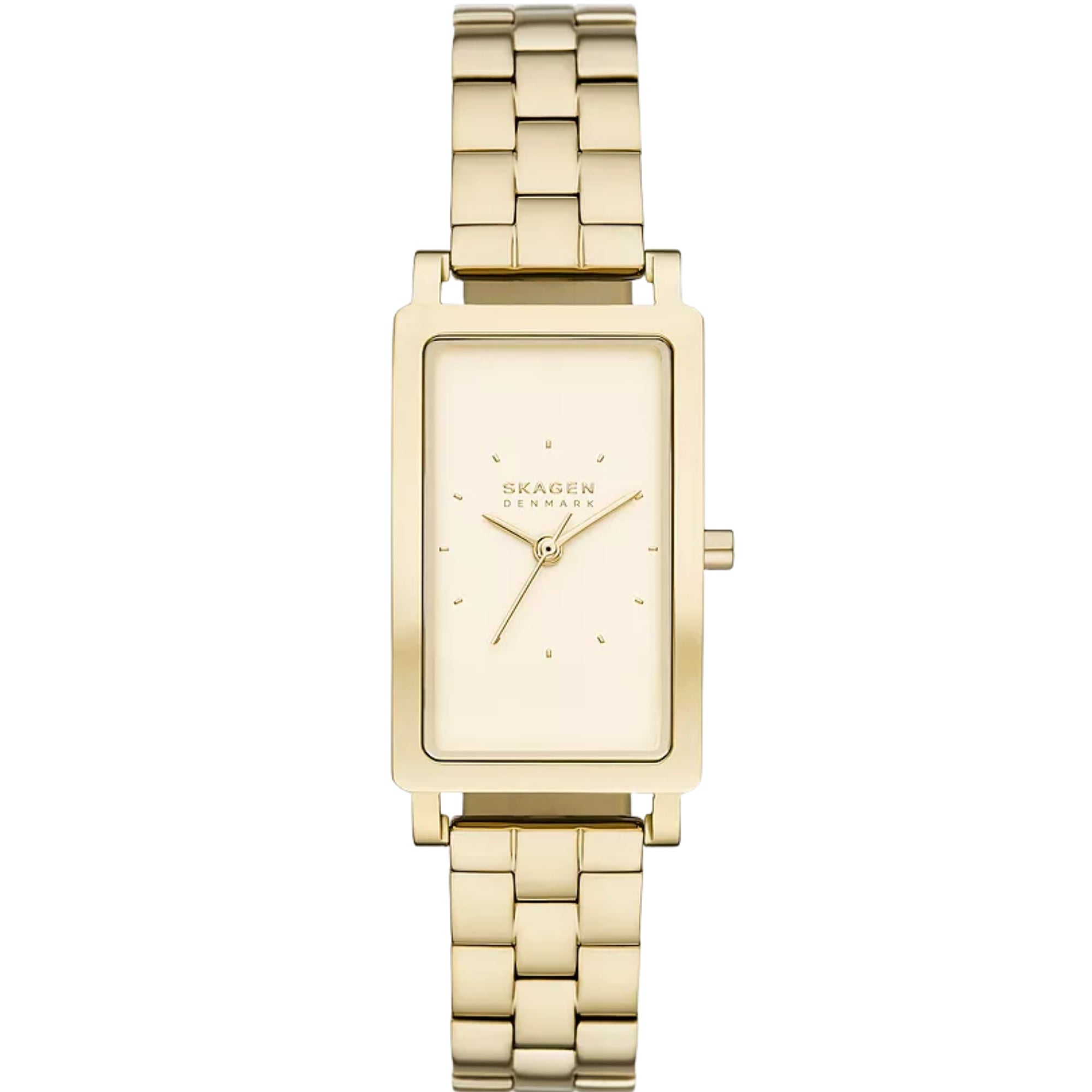 Skagen Hagen Lille Quartz Gold Dial Steel Strap Women's Watch SKW3098