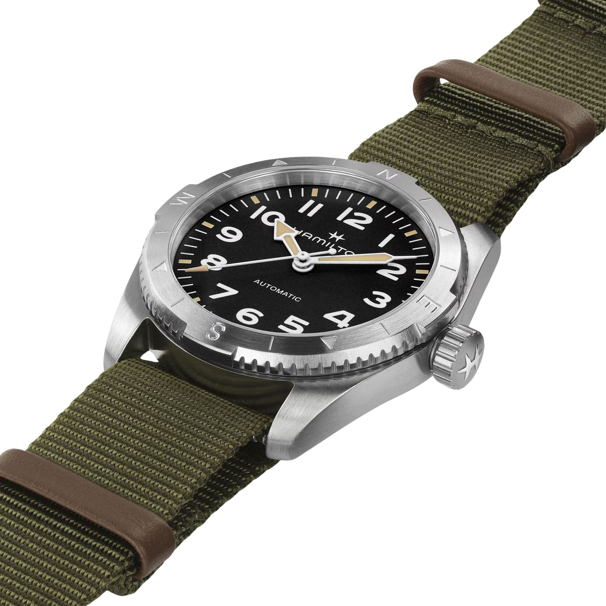 Hamilton Khaki Field Expedition 37mm Black Dial NATO Mens Automatic Watch H70225931
