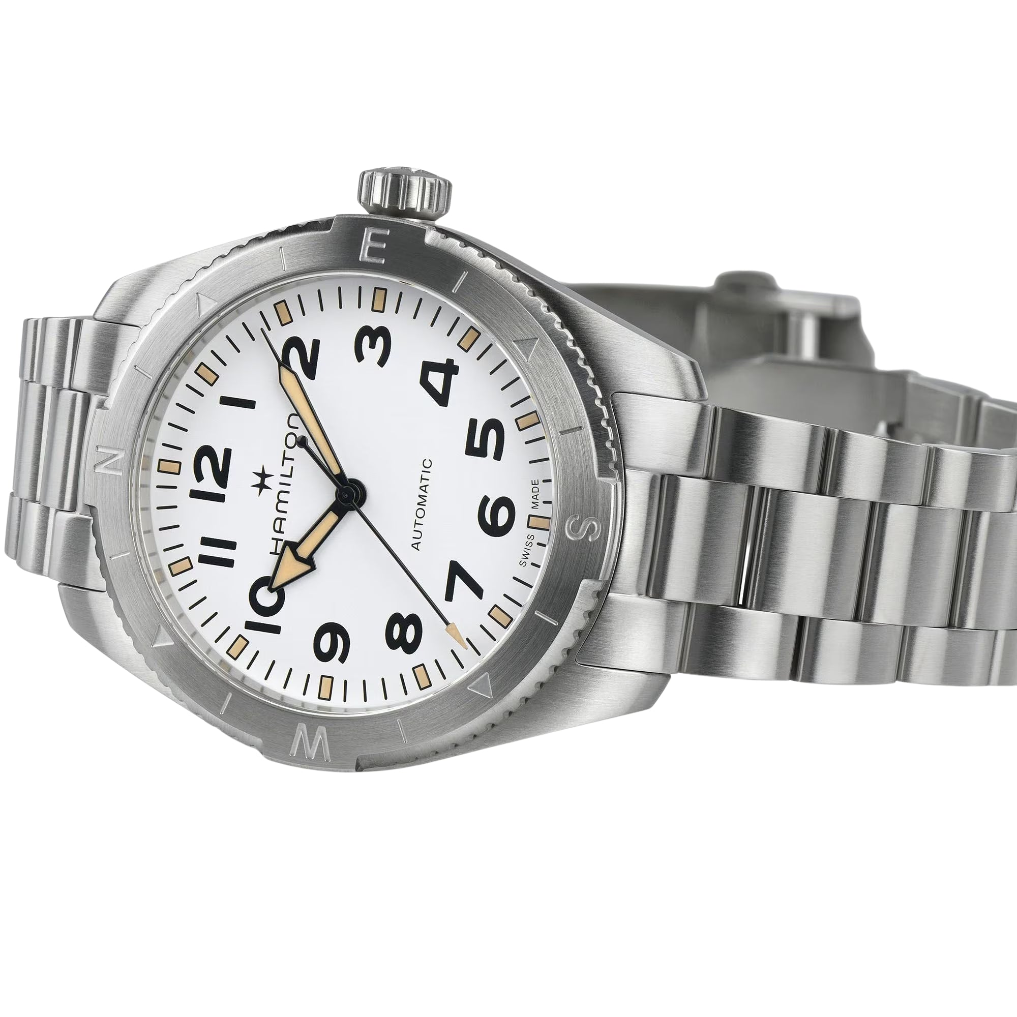 Hamilton Khaki Field 41mm Expedition White Dial Steel Mens Automatic Watch H70315110