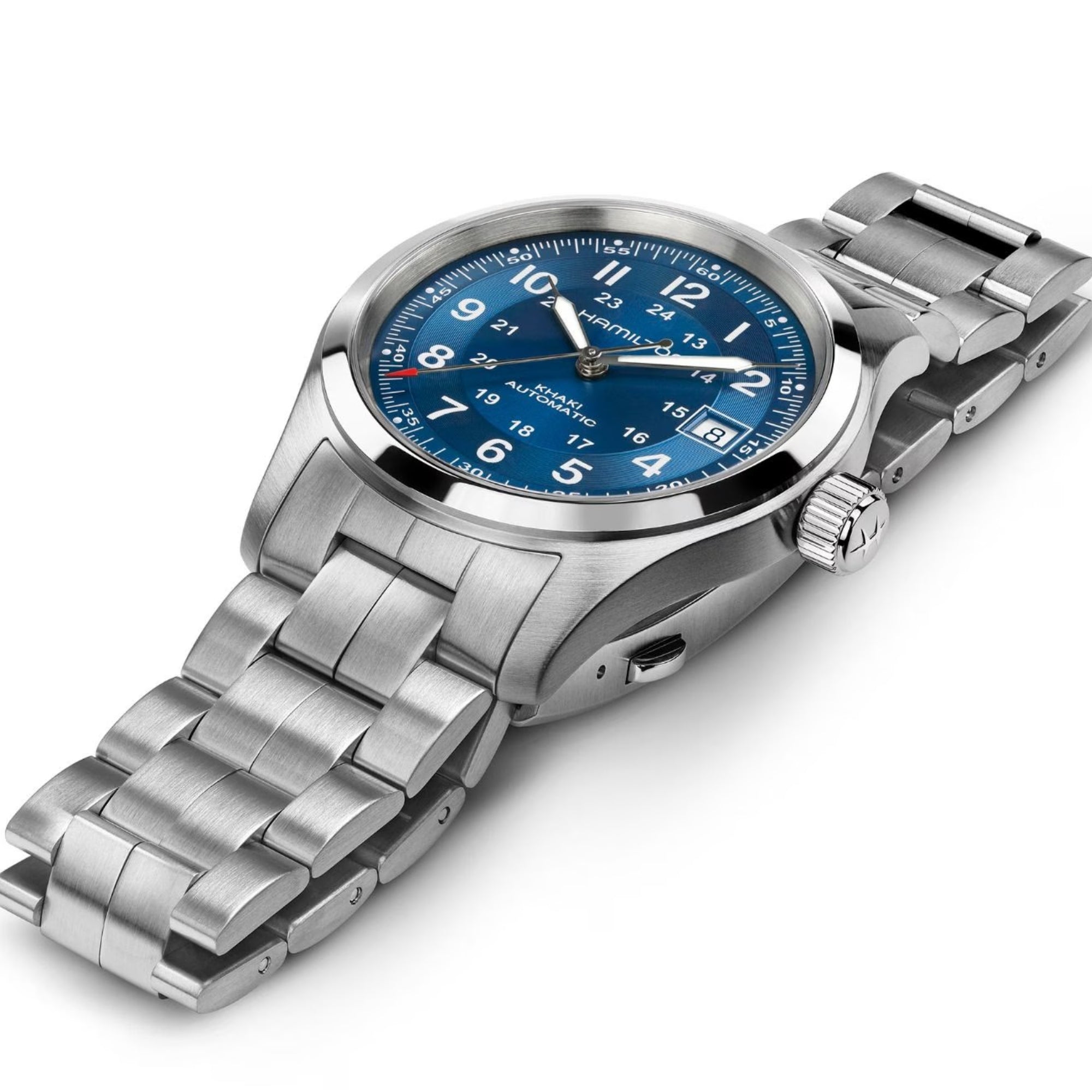 Hamilton Khaki Field H70455140 38mm stainless steel case side profile