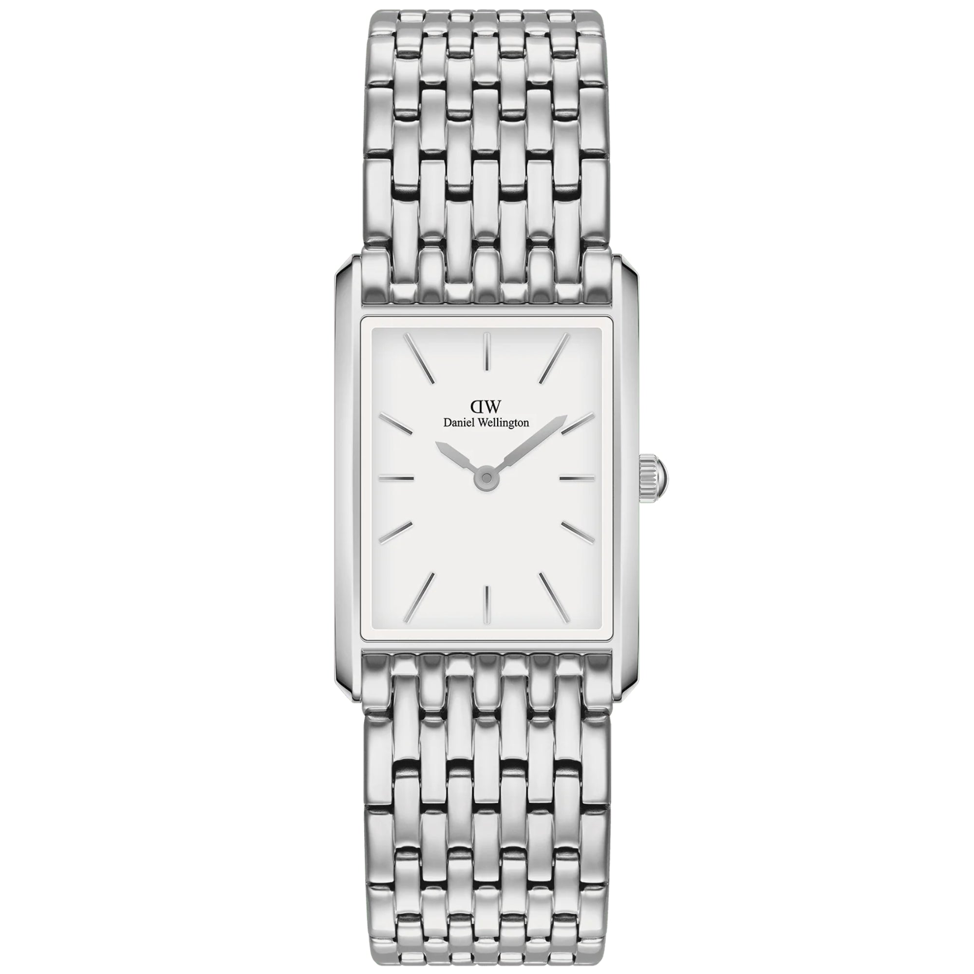 Daniel Wellington Bound 22mm White Dial Steel Ladies Quartz Watch DW00100706