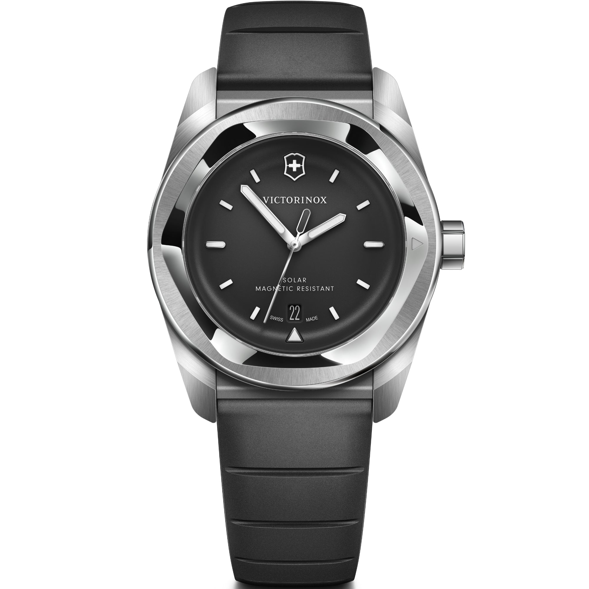 Victorinox Concept One 39mm Solar Black Dial Rubber Mens Quartz Watch 242054