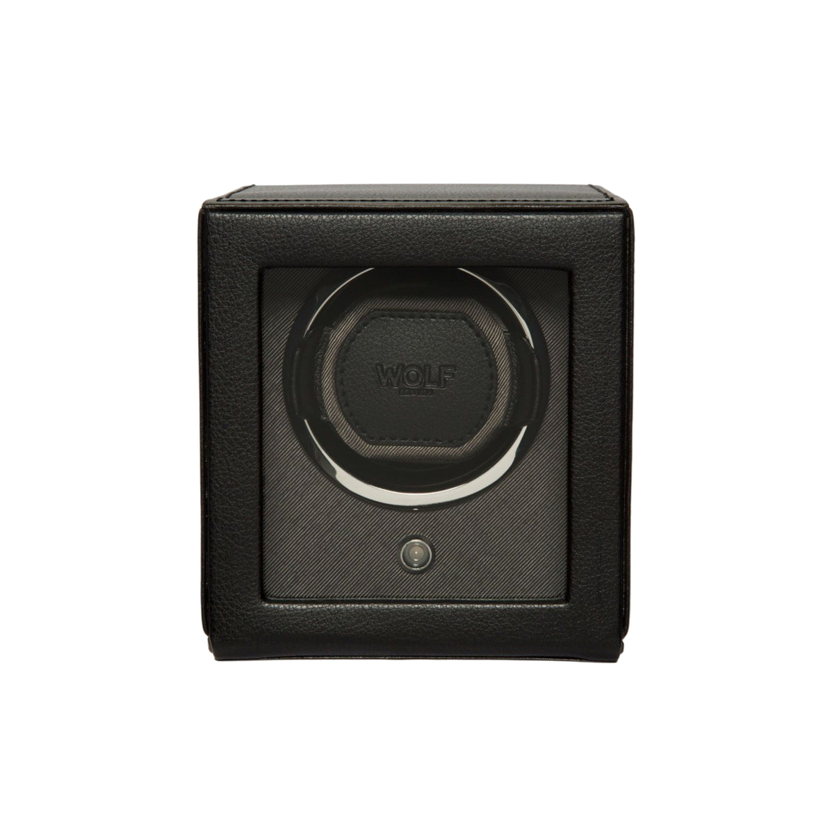 WOLF Cub Black Single Watch Winder with Cover 461103