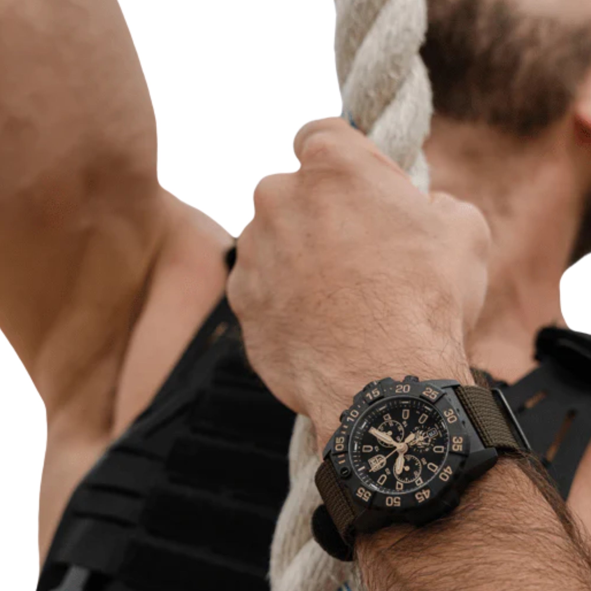 Luminox Navy Seal Foundation Chronograph Black Dial Rubber Strap Men's Watch XS.3590.NSF.2