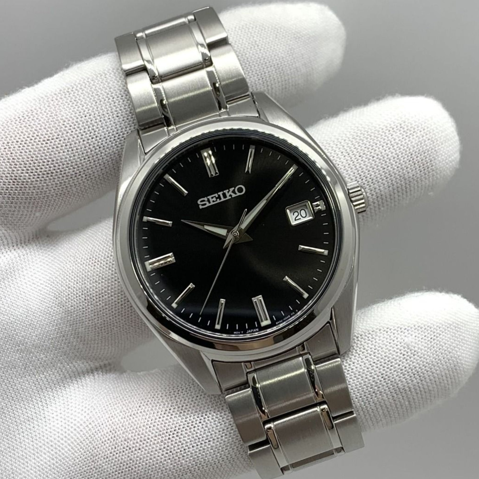 Seiko Essentials 40mm Black Dial Steel Mens Watch SUR311P1