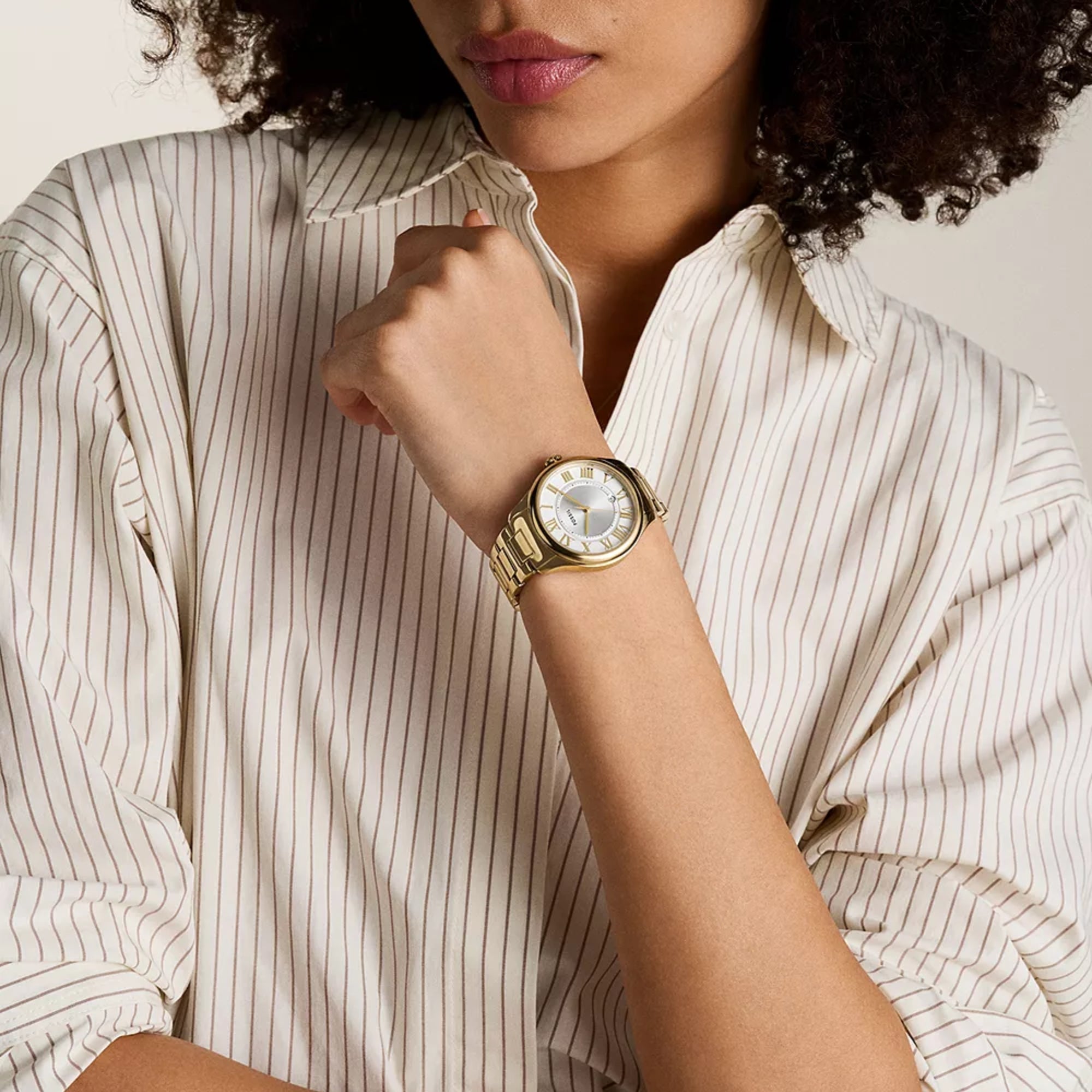 Fossil Gilmore 38mm Silver Dial Steel Ladies Quartz Watch ES5395